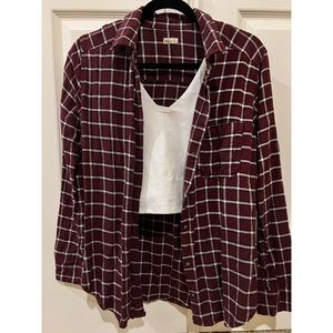 Hollister l Burgundy Flannel